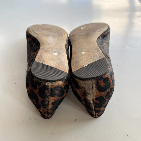 Louise Et Cie Erin Ballet Flats Slip On Animal Print Cow Fur Womens Size 7.5B - Picture 6 of 7